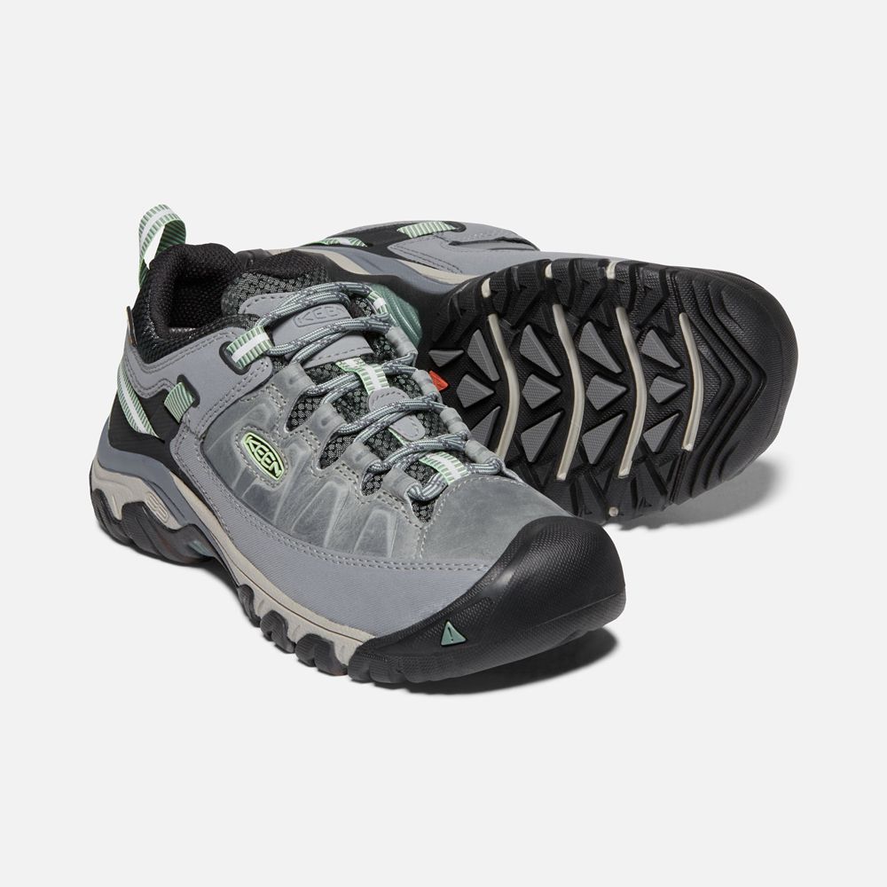 Zapatos de Seguridad Keen Mexico Grises/Negros - Mujer Targhee Iii Waterproof - KH8297034